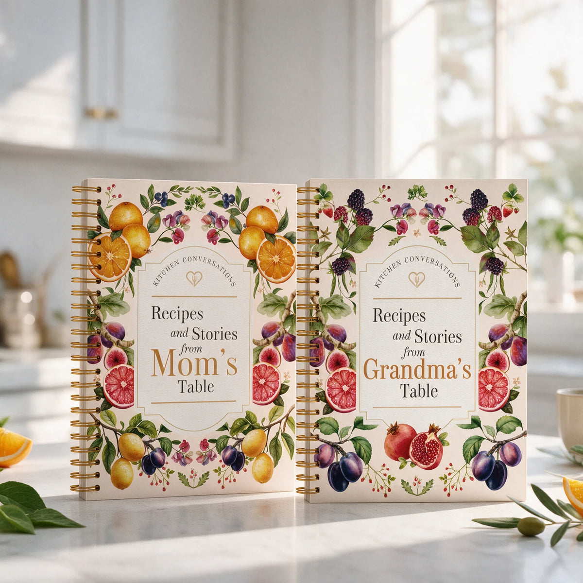 Kitchen Conversations: Mom's Table & Grandma's Table — 2-Book Gift Set
