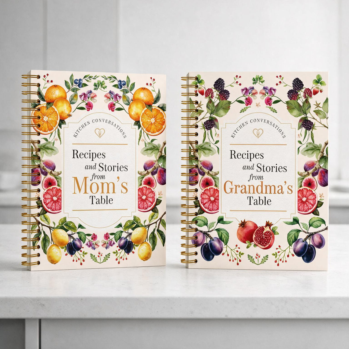 Kitchen Conversations: Mom's Table & Grandma's Table — 2-Book Gift Set