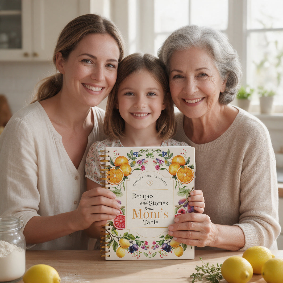 Kitchen Conversations: Mom's Table & Grandma's Table — 2-Book Gift Set