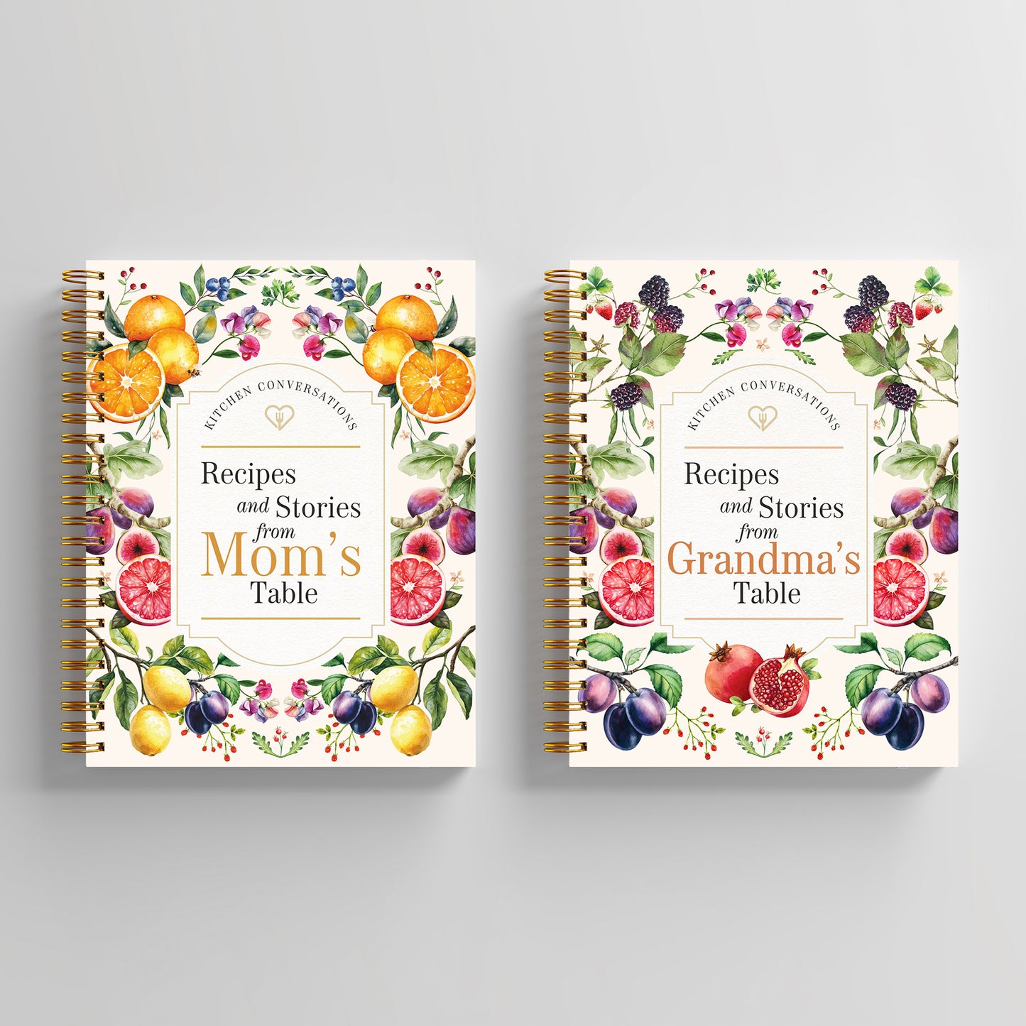 Kitchen Conversations: Mom's Table & Grandma's Table — 2-Book Gift Set