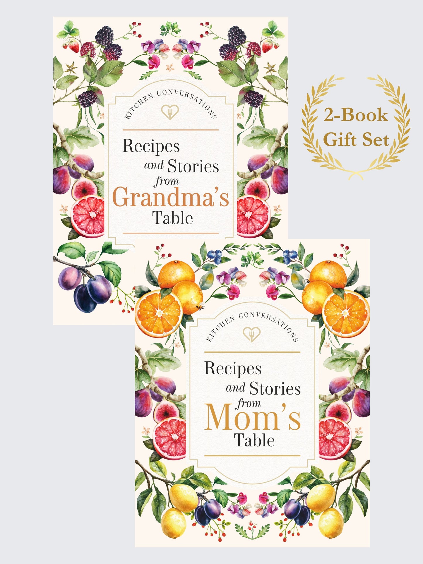 Kitchen Conversations: Mom's Table & Grandma's Table — 2-Book Gift Set