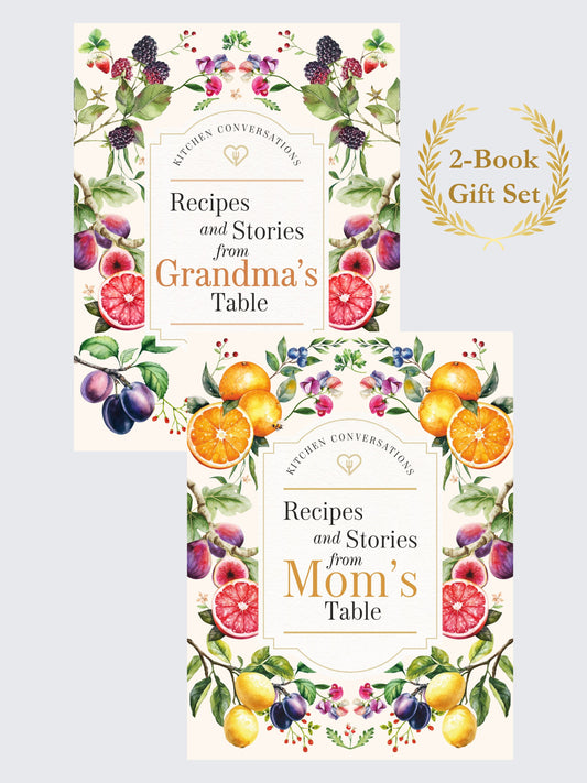 Kitchen Conversations: Mom's Table & Grandma's Table — 2-Book Gift Set