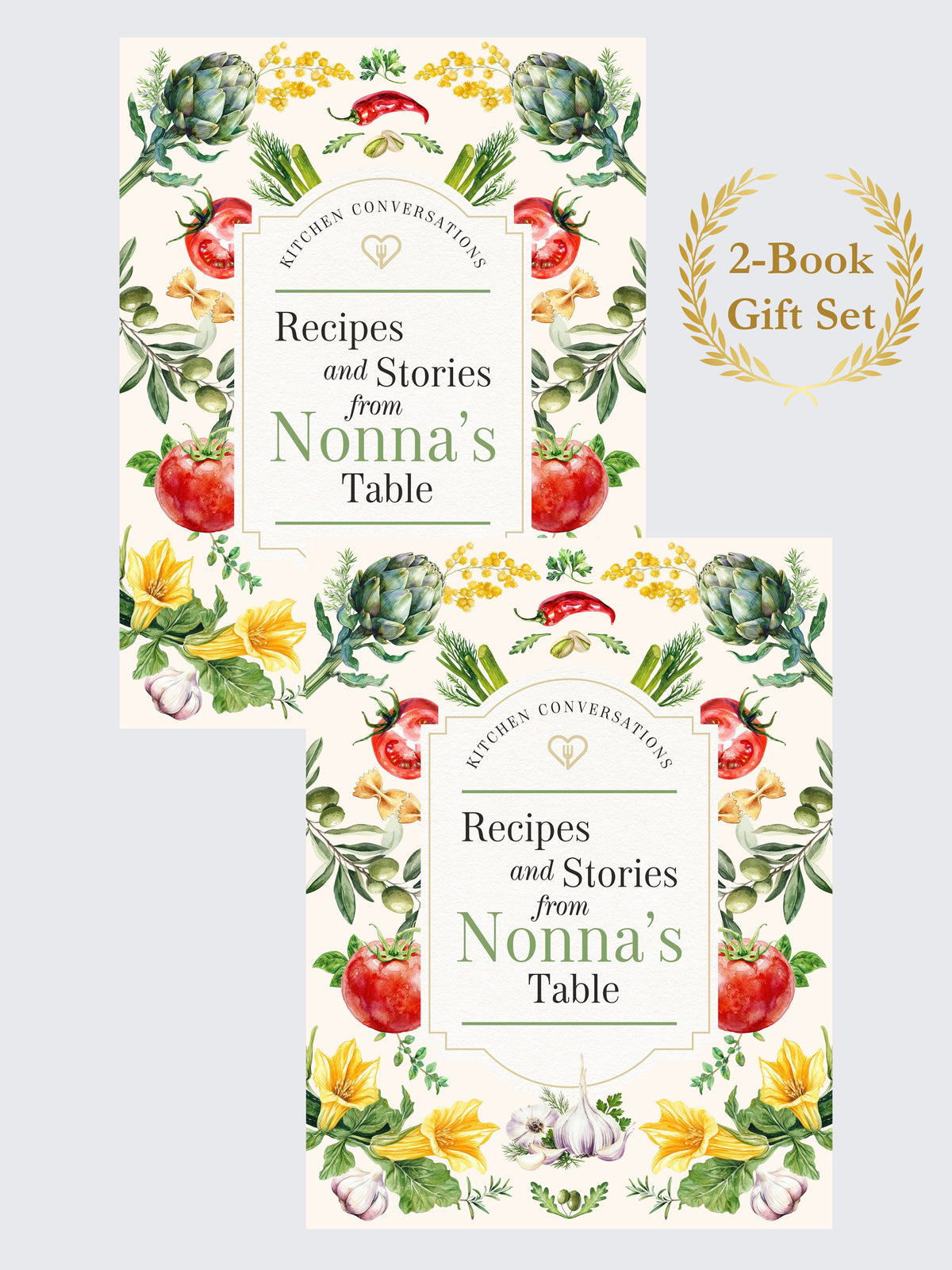Kitchen Conversations: Recipes and Stories from Nonna's Table — 2-Book Gift Set